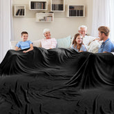 Edenleaf giant blanket 120x120 spread across a bed for family warmth