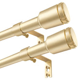 Edidonson 5/8-inch curtain rod assembled for 30-90 inch windows, adjustable length for versatile setups.