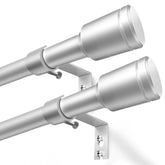Edidonson 5/8 inch adjustable curtain rod assembly for customizable window lengths