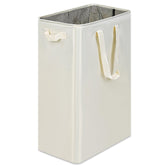 efluky Slim Laundry Basket side view highlights slim profile for tight spaces.