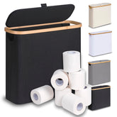 efluky 28L toilet paper basket with lid keeps bathroom storage tidy.