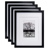 Egofine 11x14 wooden frame with plexiglass for desk display