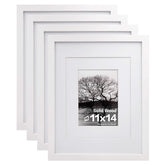 Egofine solid pine frame with plexiglass for wall- and tabletop-display of 11x14 photos.