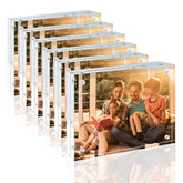 Egofine 5x7 acrylic frame double-sided magnetic display for versatile photo viewing
