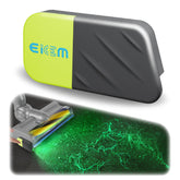 EICEM dust detection light mounted on vacuum head reveals hidden dust for cleaner floors.