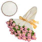 Eightown 43-inch crochet rose blanket shows bouquet-style transformable decor and warmth.