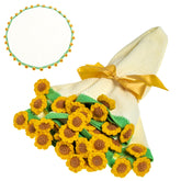 Eightown 43in sunflower bouquet blanket showcased as cozy living room decor