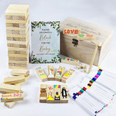 EIGTWEN baby shower games sign kit wooden block for creative guest activities