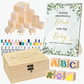 EIGTWEN wooden sign for drawing games at baby showers