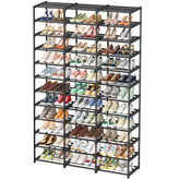Ekisemio 72-pairs capacity shoe rack neatly organizes sneakers in entryway
