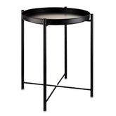 EKNITEY small side table with removable tray for convenient serving and display.