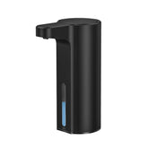 EKO Aroma automatic soap dispenser front view in matte black, ideal for modern kitchen or bathroom