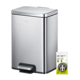 EKO Madison 12L trash can with lid, compact for small spaces.