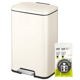 EKO Madison Vanilla stainless steel 50L front view with fingerprint-resistant finish.