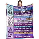 Ekpvgit Mothers Day Blanket close-up fabric shows soft flannel warmth for cozy nights.