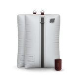 Ekster Travel Pack vacuum bags with pump, front view, showing space-saving capacity