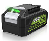 ELECtrysium battery front view for extended cleaning sessions.