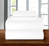 Elegant Comfort luxury soft 1500 Premier full flat sheet shows silky, breathable surface.