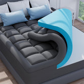 ELEMUSE dual-layer topper overview shows balanced comfort for tired mattresses.
