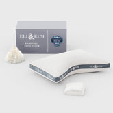Eli & Elm Side Sleeper Pillow with ergonomic U-shape aligns the neck.