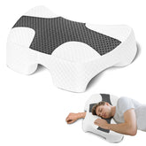 Eliteguard side sleeper pillow with arm hole supporting neck and shoulder alignment