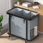 Elowen 60gal laundry hamper with lid shows spacious capacity for organized sorting