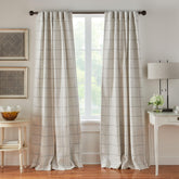 Elrene Brighton windowpane blackout curtain blocks light for brighter bedrooms