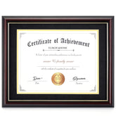 ELSER&HOME diploma frame 11x14 with mat displays certificates neatly.