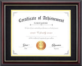 ELSER&HOME 8.5x11 diploma frame with mat showcases certificates securely.