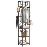ELYKEN coat rack assembly showing sturdy frame for compact entryways