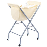 ELYKEN laundry cart wheels enable smooth transport across floors.