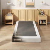 EMODA 5-inch twin box base front view shows sturdy metal frame for durable sleep foundation