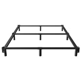 EMODA queen bed frame with center support and nine legs for stability.