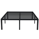 EMODA Queen bed frame front view showing sturdy construction for stable support