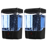 EnBath automatic wall dispenser in black with touchless operation for hygienic hands.