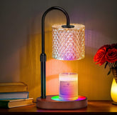 Engpure Candle Warmer Lamp with 8 color LED enhances ambiance without flame