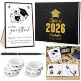 Engrowtic graduation guest book setup with signing and photo session kit for Class of 2026