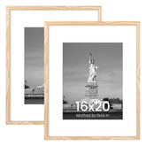 ENJOYBASICS 16x20 frame with mat displaying 11x14 artwork securely.