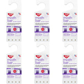 Enoz lavender-scented moth bar pack of six protecting closets from moth damage.