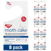 Enoz Moth Cakes 8-pack in box protects clothes from moth damage.