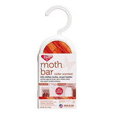 Enoz Moth Cakes Cedar Scented 6oz hanger 3-pack, ideal for closet moth control.