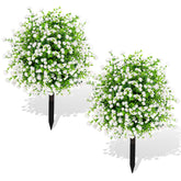 ENVEN boxwood topiary ball 24h white-green adds lifelike greenery to exteriors