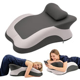 Eppyyo wedge pillow front view with ergonomic design for neck support.