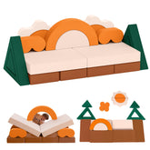 Erament jungle theme modular kids couch for imaginative play