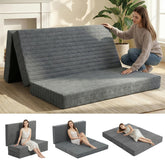 Erament 6-Inch Tri-Fold Mattress; portable full-size comfort with easy storage.