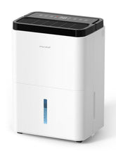Erizolt 3000 sq ft dehumidifier front view for basement humidity control.