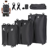 ESCRODOI three-pack vacuum bags with pump for compact travel packing.