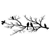 ESTART metal birds on branch silhouette enhances outdoor spaces with timeless style