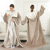 ESTINGO Wearable Electric Throw Blanket close-up highlighting plush fabric for cozy evenings