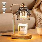 Eterfun candle warmer with flower design for flameless, safe wax melting.